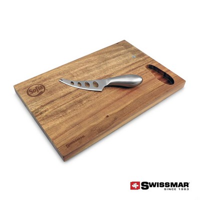 Swissmar® Cutting Board & Cheese Knife Set - Acacia