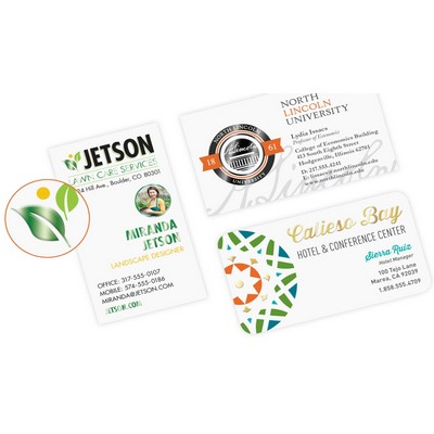 Full Color Specialty 14 Point Raised Standard Foil Front Business Cards (2 Sided)