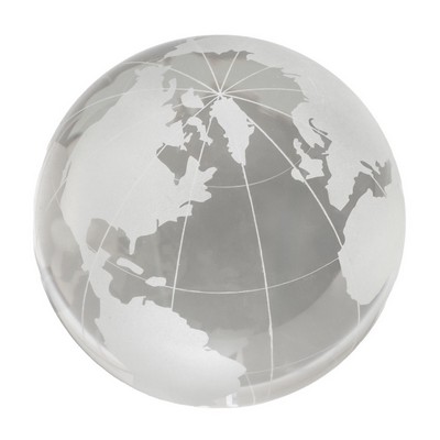 Crystal Globe Paperweight