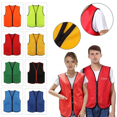 2 Pocket Uniform Volunteer Vest w/Zipper