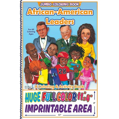 African American Leaders Jumbo Imprintable Coloring and Activity Book