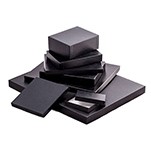 Great Lakes Black Leatherette Photo Box (5 1/4"x5 1/4"x1 1/2")