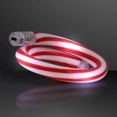 Flashing Christmas Candy Cane Bracelets - BLANK