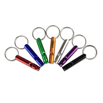 Aluminum Whistle Key Chain