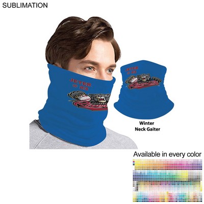 Team Neck Gaiter, Sublimated Tubular 2-ply Neck Gaiter, Moisture wicking, 4way stretch, Hemmed