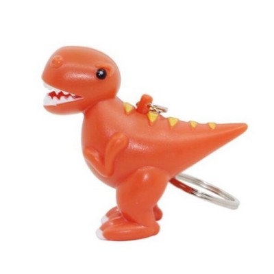 Fierce Dinosaur LED Sound Keychain