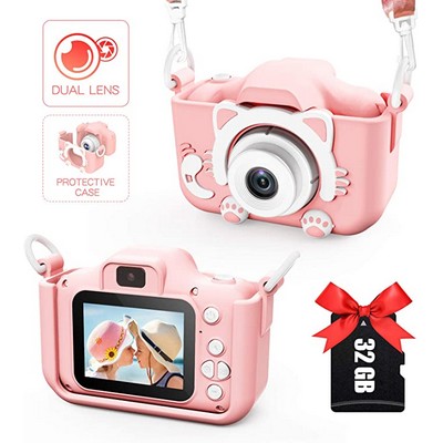 Kids Camera, Digital Dual Camera 2.0 Inches Screen 20MP 13 Million Pixels 3264*2448 Resolution Ratio