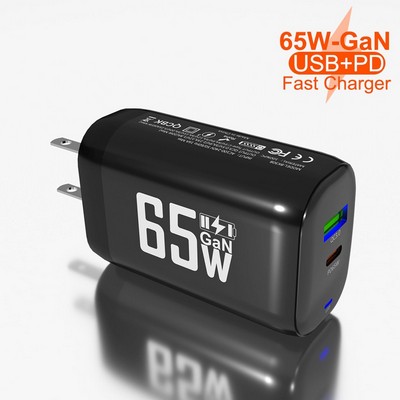 65W Fast Charging Laptop Wall Charger