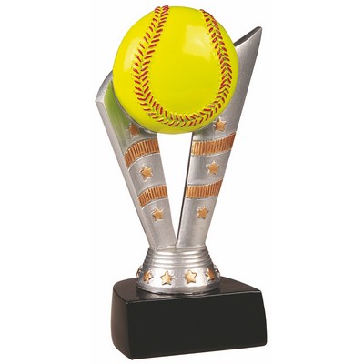 6 1/2" Fanfare Softball Resin