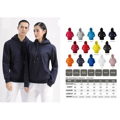 Unisex Stock Hoodie w/Kangaroo Pocket - 330 Gsm Fleece