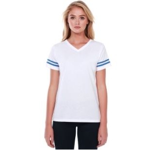 Startee Apparel Womens Varsity Stripes Tee