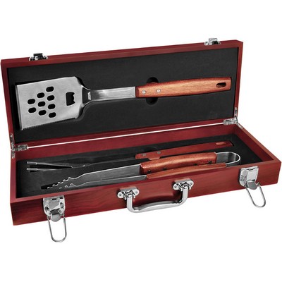 3-Piece Rosewood BBQ Set