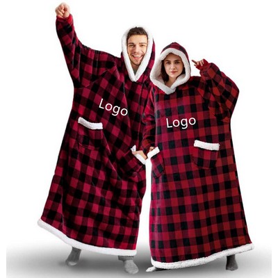 Oversized Wearable Blanket Hoodie for Women Men