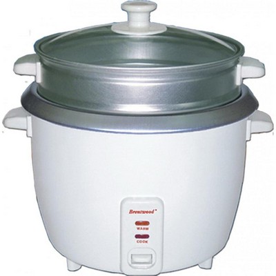 Brentwood 8-Cup 1.5 Liter Rice Cooker with Steamer