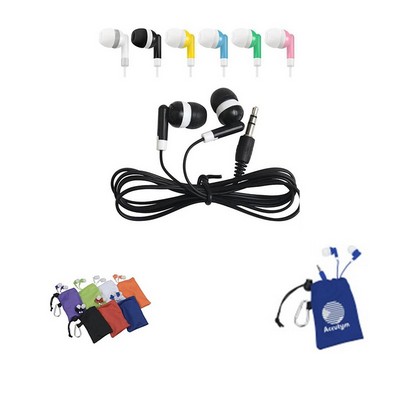 3.5mm Wired Earbuds with Microfiber Pouch