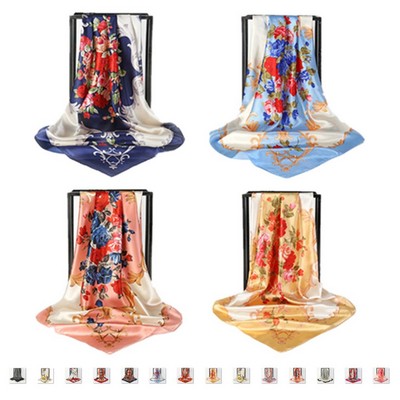 Women's Square Silk Scarves