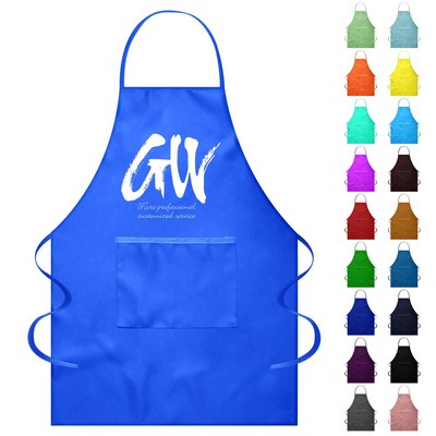 Polyester Apron With Single Pocket