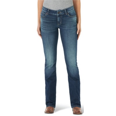 Wrangler® Retro® Women's Vivianna Blue Mae Mid-Rise Bootcut Jeans