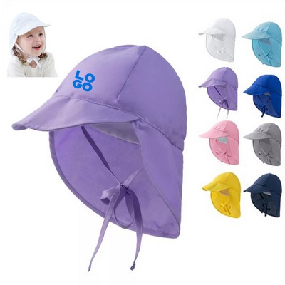 Toddler Bucket Hat W/ Neck Flap