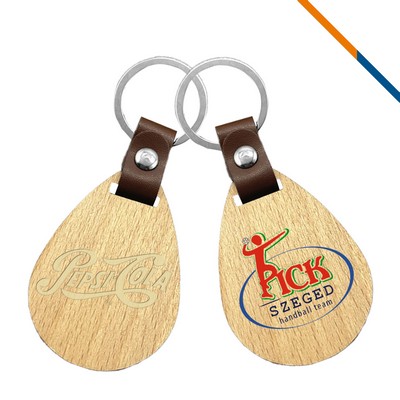 Patter Wooden Keychain