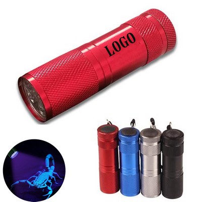 UV Blacklight 9 LED Flashlight