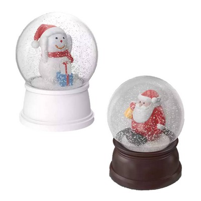 Custom Christmas Water Snowman Snow Globe