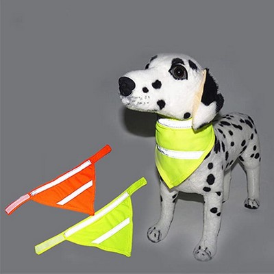 Dog Pet Reflective Bandana Triangular Towel