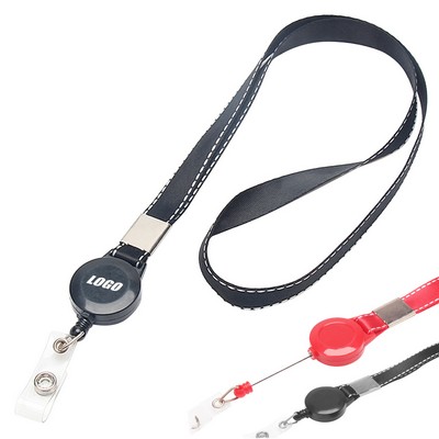 Retractable Polyester Lanyard