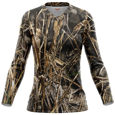 Realtree® Women's 4.4 Oz. Polyester Interlock Long Sleeve T-Shirt