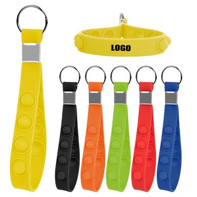 Printable Push Pop Silicone Keychain