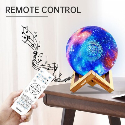 3D Moon Quran Speaker Light Galaxy Lamp