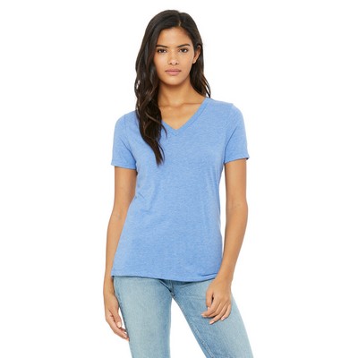 BELLA+CANVAS Ladies' Relaxed Triblend V-Neck T-Shirt