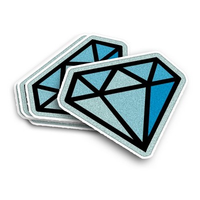 Custom Die - Cut Glitter Stickers-3x3