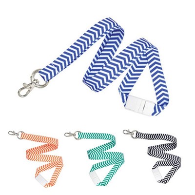 Zig Zag Preprinted Lanyards