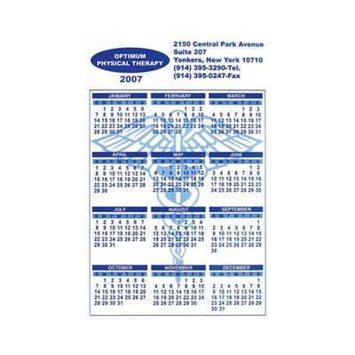 4" x 7" Calendar Magnet - 30mil