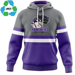 Men's rPET Recycled 100% Polyester Sublimation Performance Hoodie Pullover