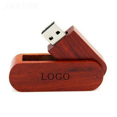 8GB Wooden Swivel Drive