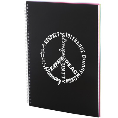 8.5" x 11" FSC® Mix Remark 5-subject Notebook