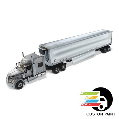 1:50 International Lone Star SFFA Tandem w/72' Sleeper & 53' Chromed Refer Trailer