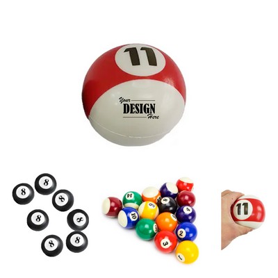 PU stress relief ball billiards ball squeeze toy ball