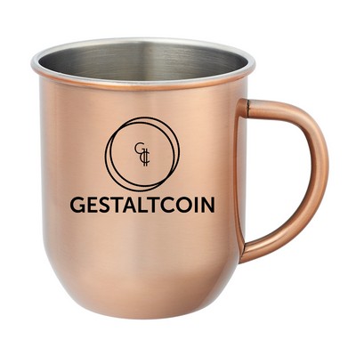 16 oz. Stainless Steel Copper Coated Mule Mug (1 Color Imprint)