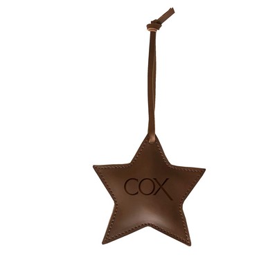 Star Leather Hanging Ornament