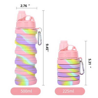 17 Oz. Silicone Telescopic Water Bottle