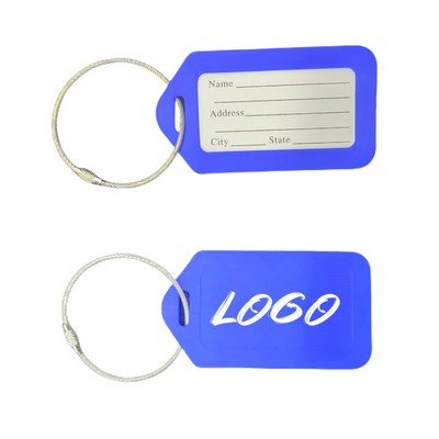 3.4 x 2 Inches rigid Plastic Luggage Tags