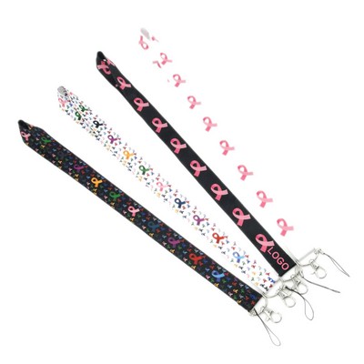 Pink Ribbon Lanyard