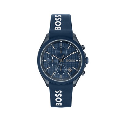 Hugo Boss Gent's Boss Velocity Blue Watch w/Silicone Strap