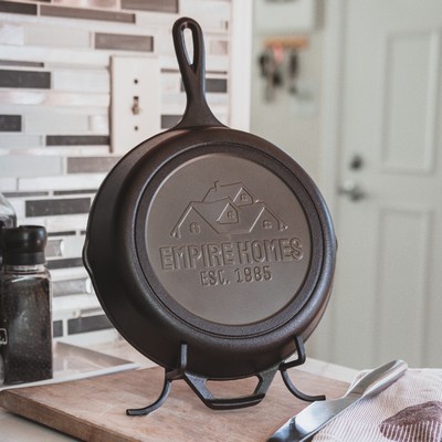 Cast Iron Skillet w/ Display Stand - 10.25"