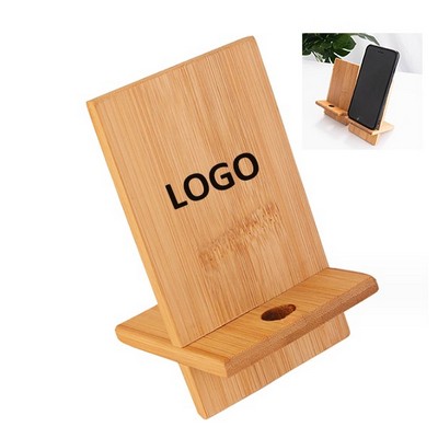 Creative Bamboo Cell Phone Stand