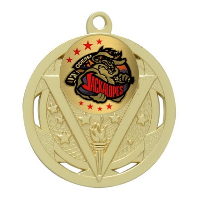 Strata Medal - Victory Holder Medal - - Bright Gold, Award Trophy, "