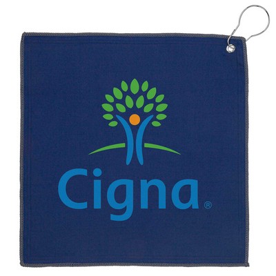 12x12 Recycled Golf Towel With Carabiner